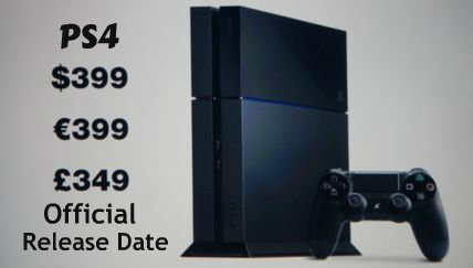 PS4 Official Release Date