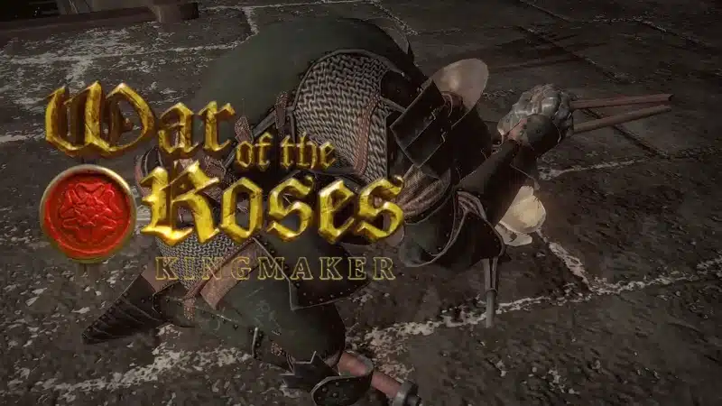 War of the Roses: Kingmaker Gold Edition on the way 1 War of The Roses Kingmaker logo over a Knight on his knees