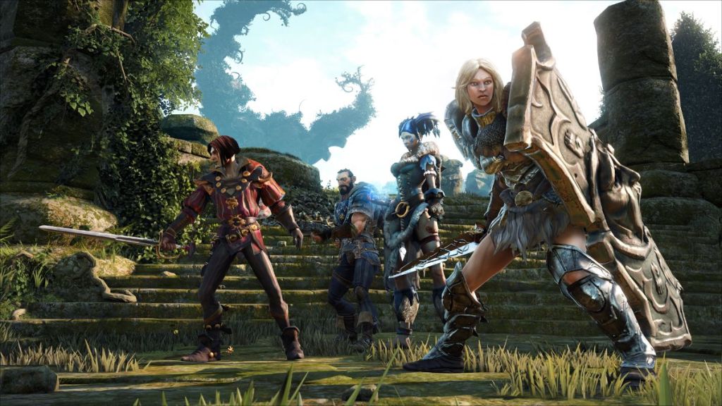 Fable characters in formation preparing to battle