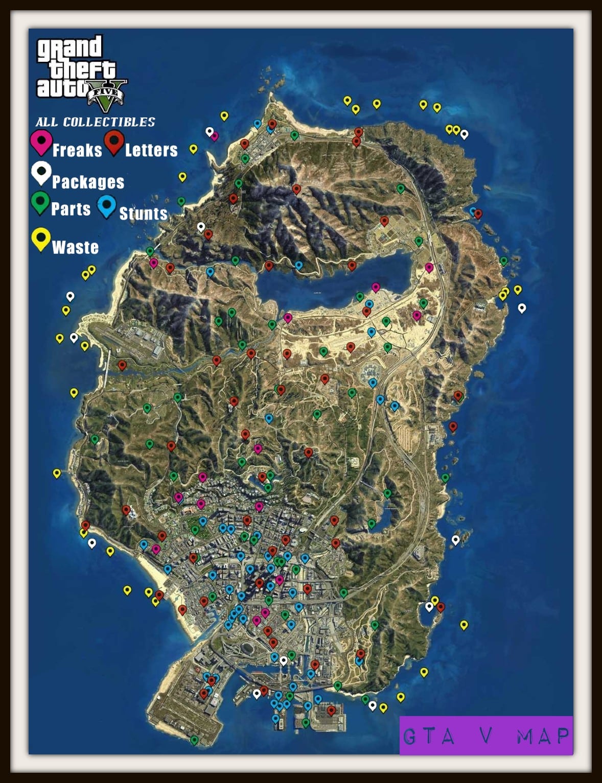 gta v collectibles map 1