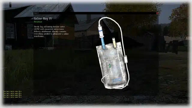 DayZ Saline Bag