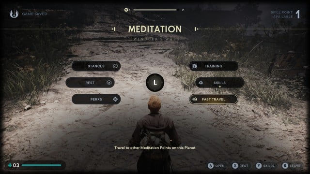 Star Wars Jedi Survivor Meditation