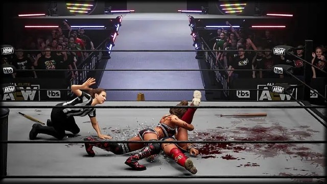 AEW Fight Forever Blood Screens