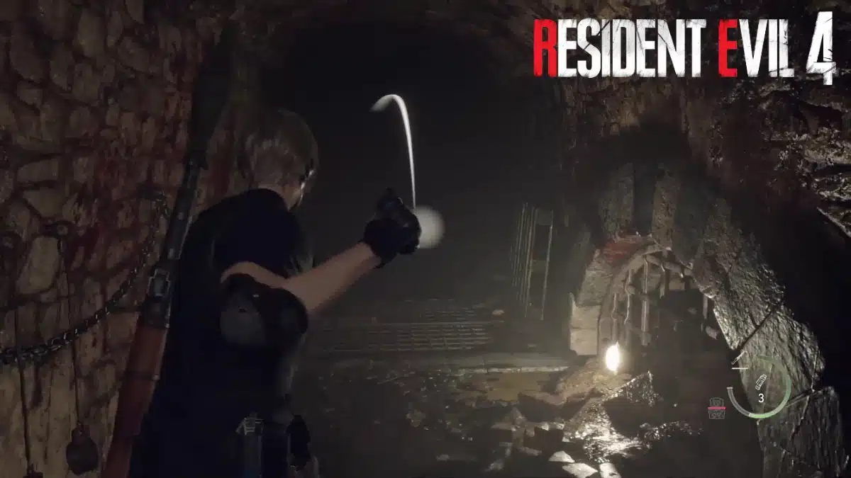 Resident Evil 4 Remake Garrador Skip Flash Grenade.
