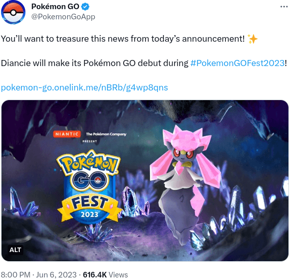 Diancie Mythical Pokemon