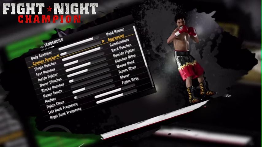 Fight Night Champion Tendency Sliders