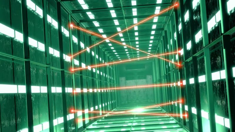 Resident Evil 4 Separate Ways Laser Corridor