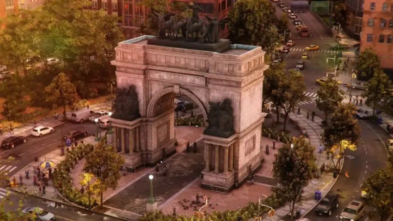 Spider-Man 2 Grand Army Plaza Arch Map.