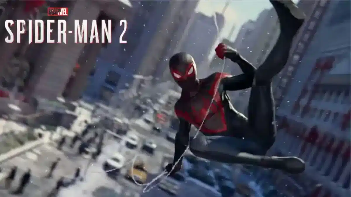 Miles Morales swings through New York City in Spider-Man 2