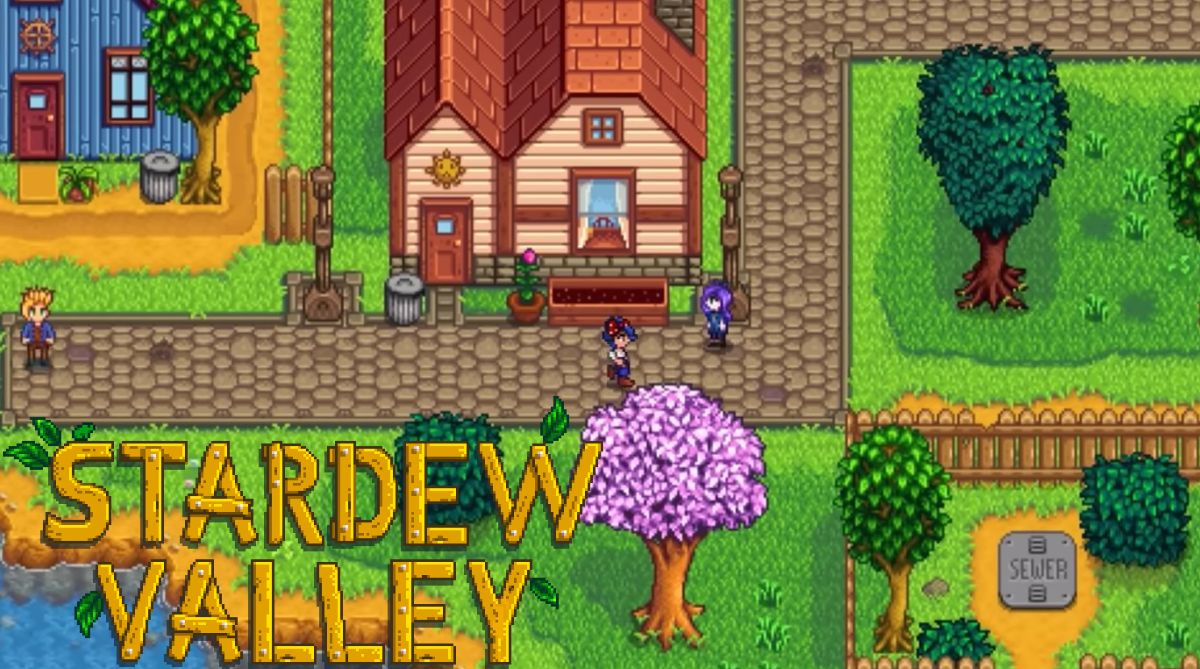 Stardew Valley gameplay in town