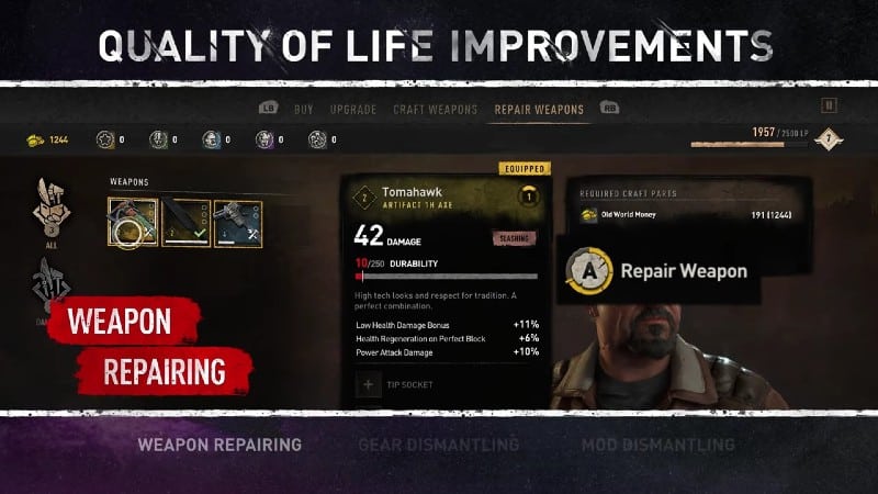 Dying Light 2 Stay Human Quality of Life Improvements