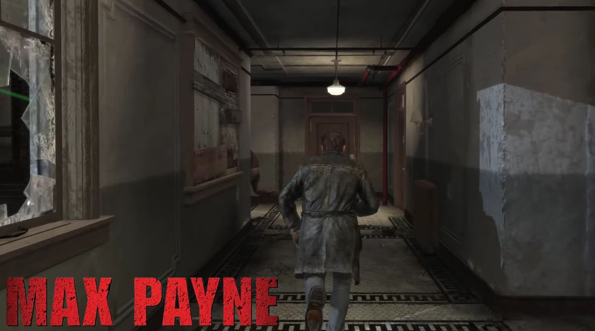 Max Payne Running Through A Corridor