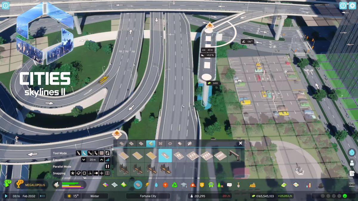 Building Roads in Cities Skylines II Editor