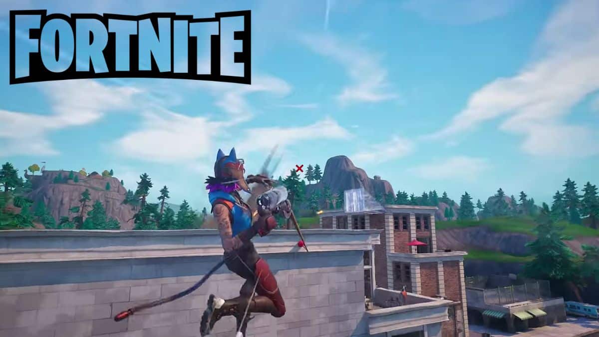 Fortnite Season OG Grapple Gun in Tilted Towers