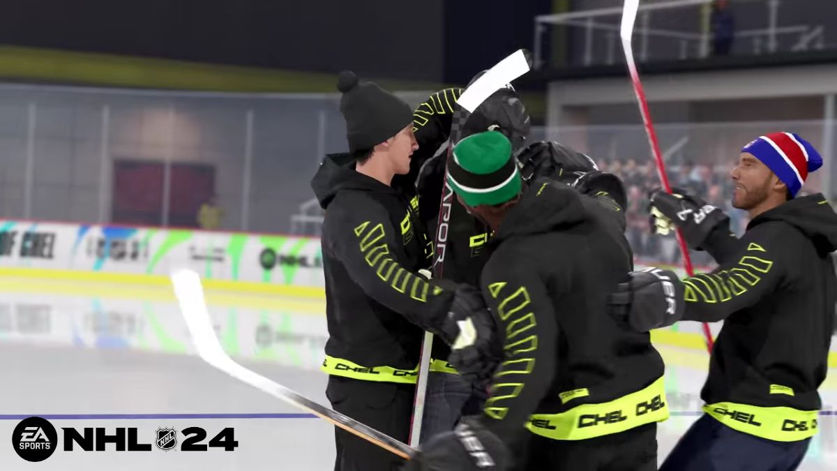 NHL 24 Players Celebrating On The Ice