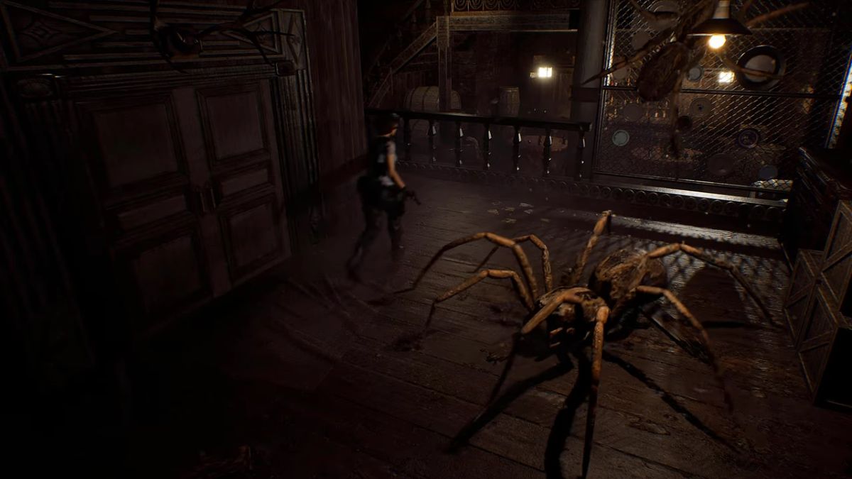 Jill Escaping Infected Spiders RE1