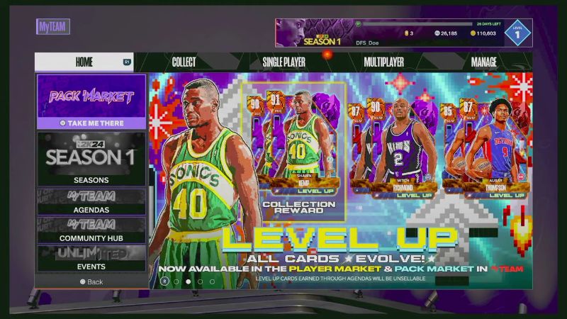 NBA 2K24 MyTEAM Menu