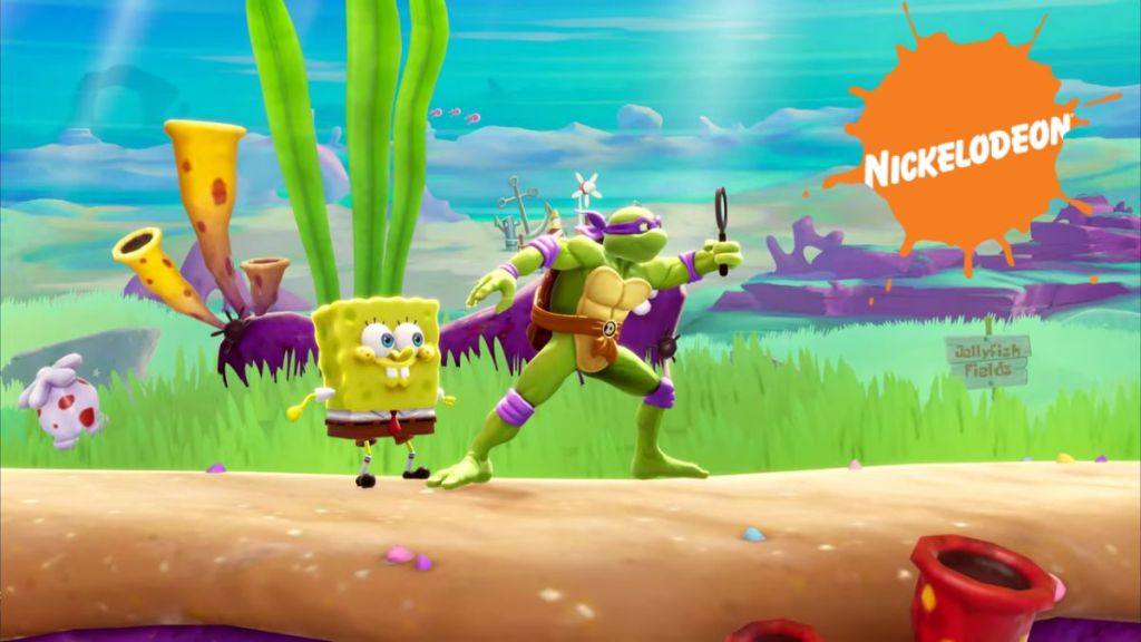 Nickelodeon All-Star Brawl 2 SpongeBob and Donatello