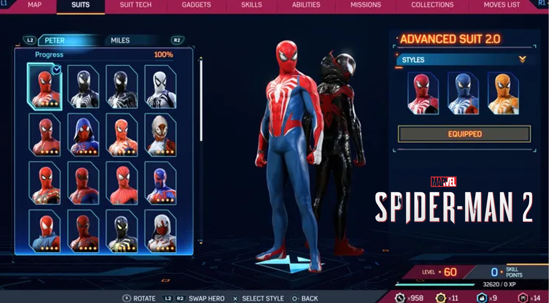 Peter Parker Advenced Suit 2.0