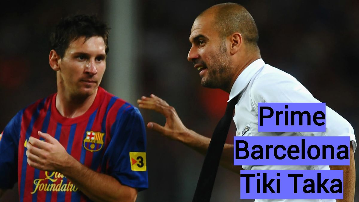 Josep "Pep" Guardiola Speaking With Lionel Messi