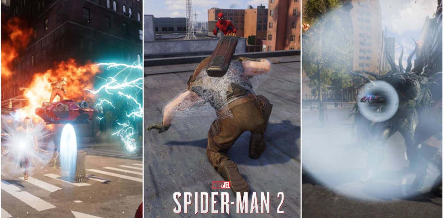 Gadget examples in the Marvel's Spider-Man 2 upgrade system.