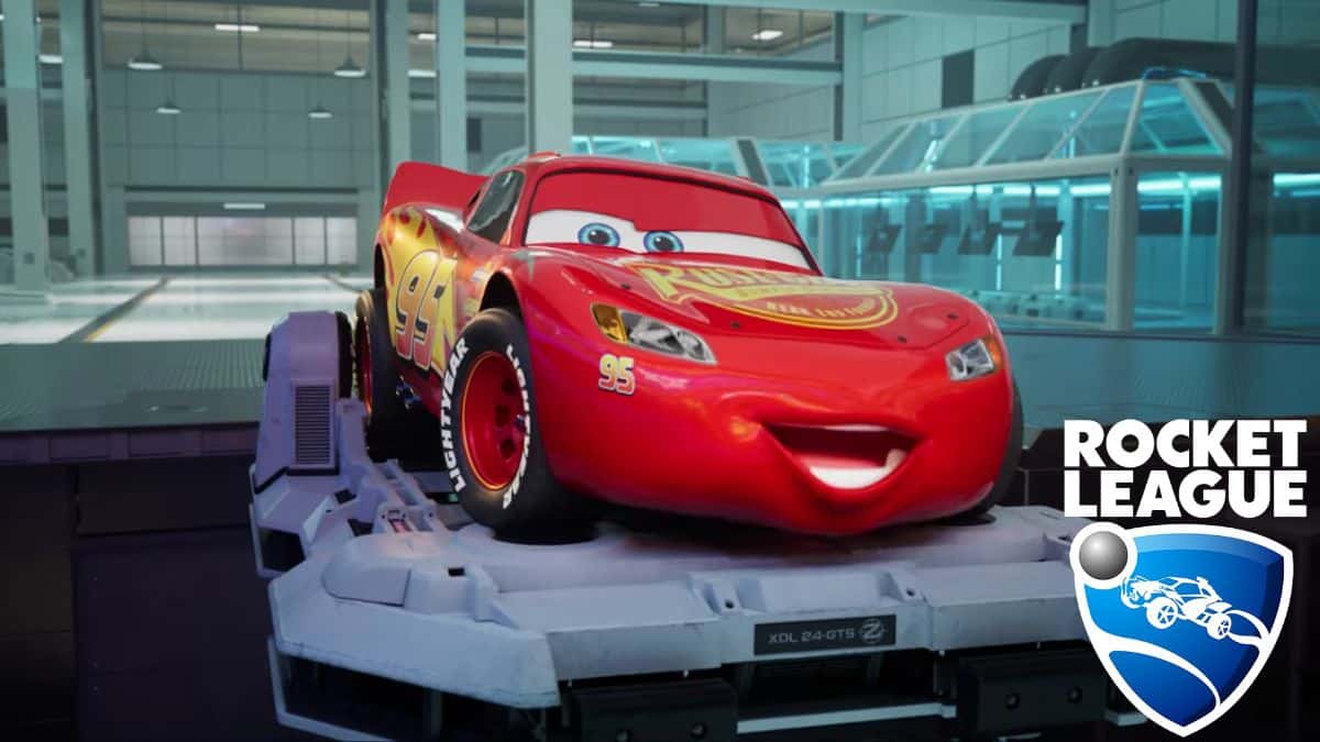 The Lightning McQueen Car Body in Rocket League