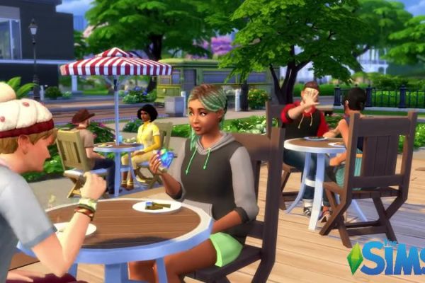 The Sims 4 - Characters Eating at a Party