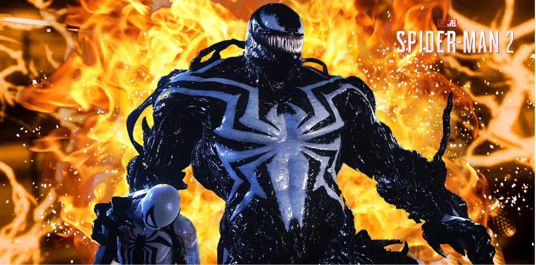 The symbiote is no longer affected by fire