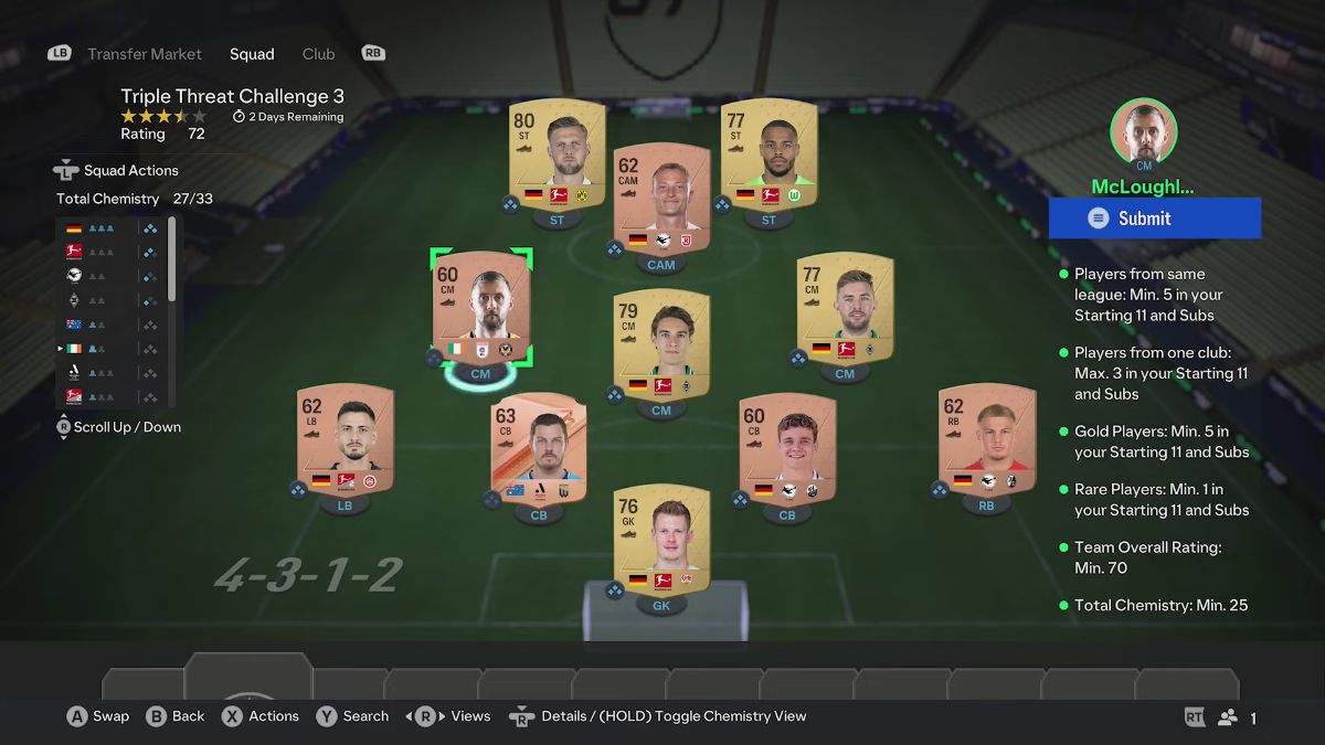 Triple Threat Challenge 3 SBC for FC 24