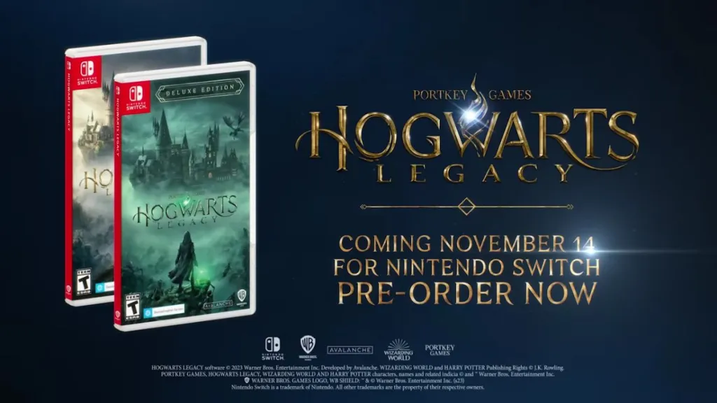 Hogwarts Legacy Coming November 14 For Nintendo Switch