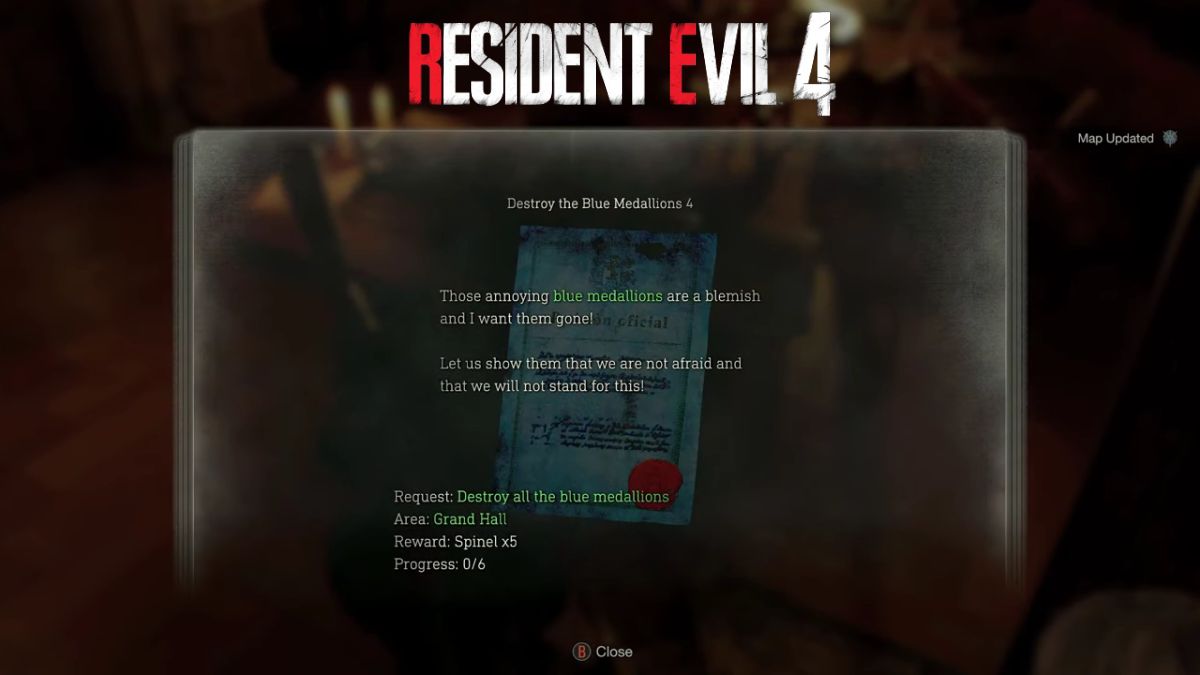 Destroy the Blue Medallions 4 Chapter 9 Blue Note Request - Resident Evil 4 Remake