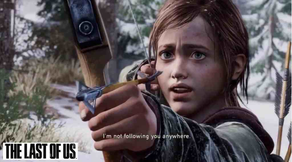 Ellie Uses her bow and arrow