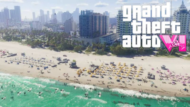 Grand Theft Auto VI Vice City Beach (Birdseye View)