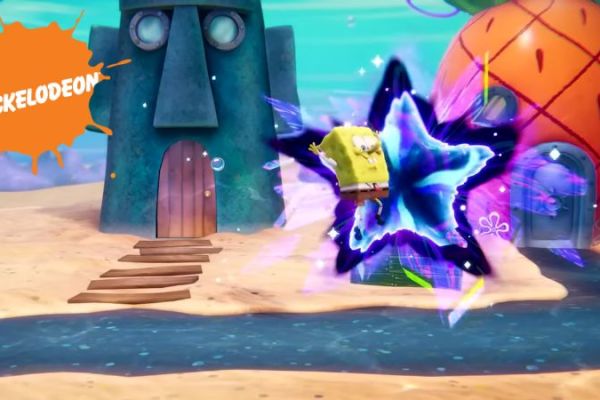 Nickelodeon All-Star Brawl 2 Spongebob Jumping