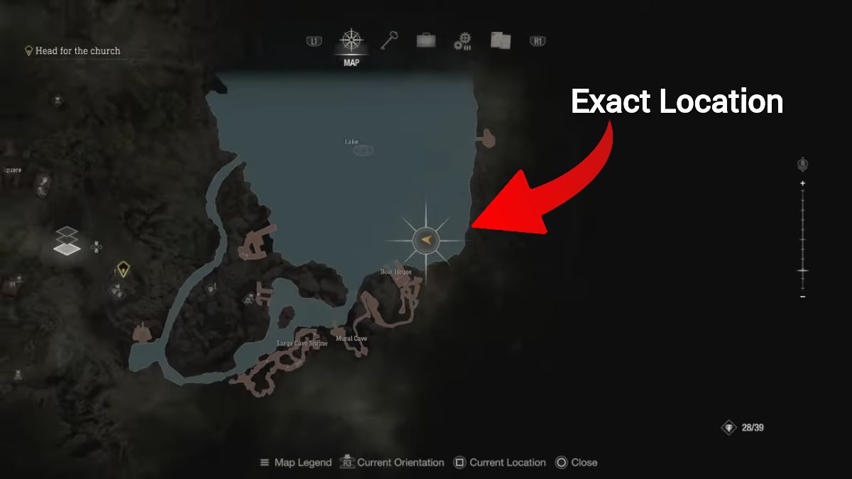 Resident Evil 4 Remake - Catch Me a Big Fish Lunker Bass Location on Map