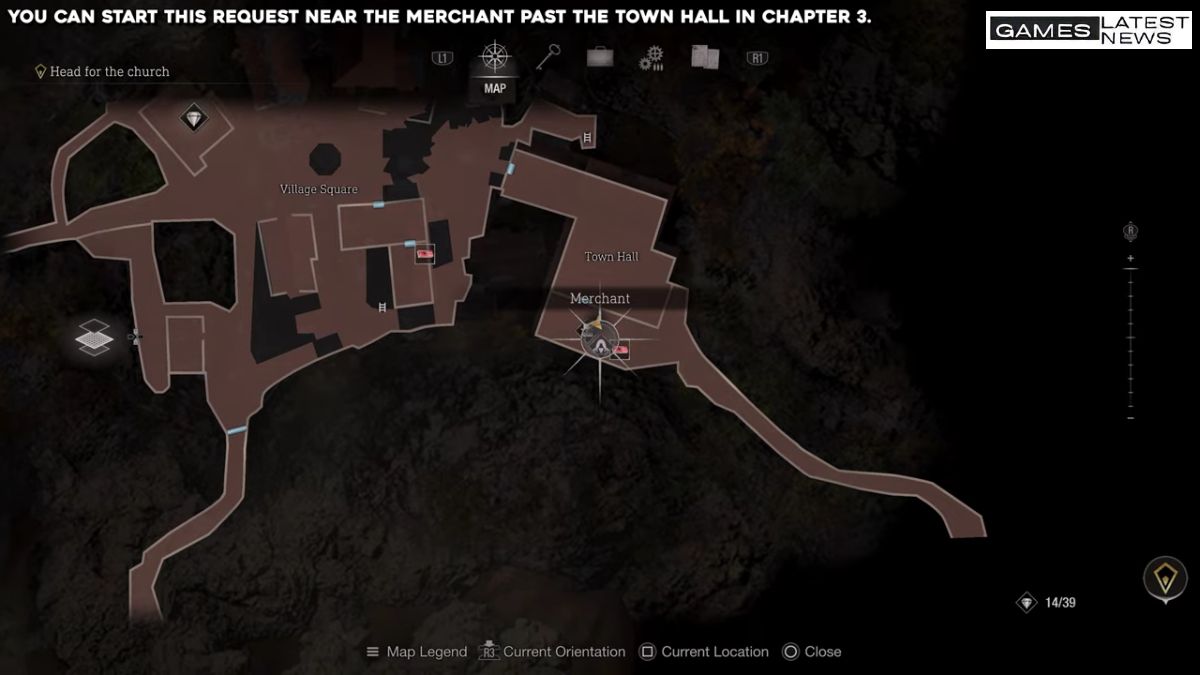 Resident Evil 4 Remake Viper Hunter Request Location on Map