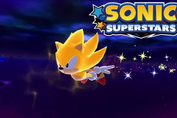 Sonic Superstars - Yellow Sonic Flying