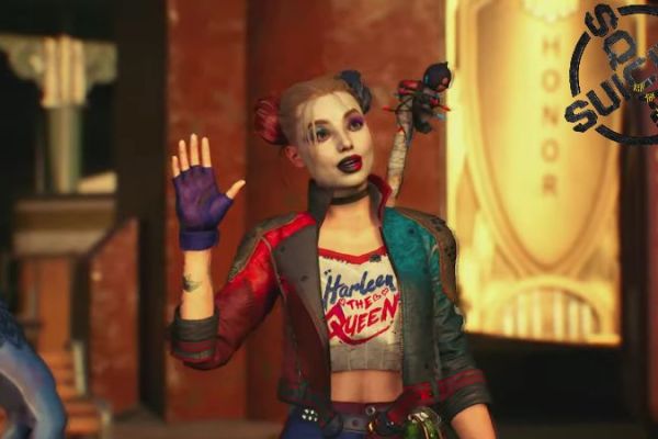 Suicide Squad Kill the Justice League - Harley Quinn saying hi