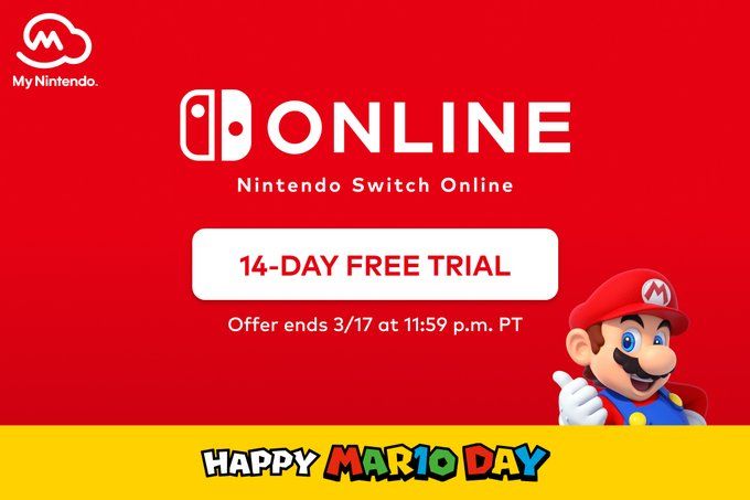 Nintendo Switch Online NA Free Trial