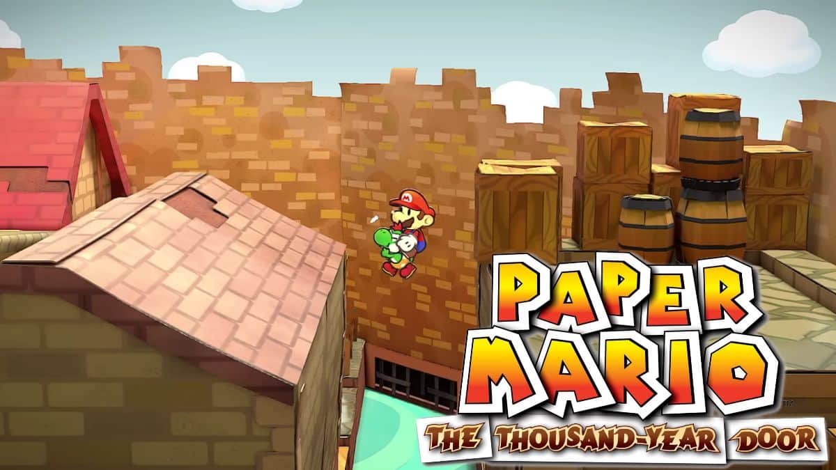 Paper Mario The Thousand-Year Door - Jumping across rooftops