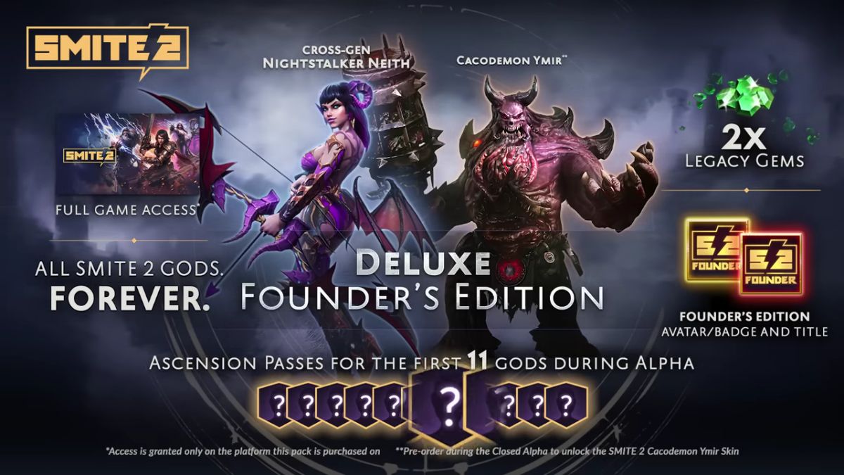 Smite 2 Deluxe Founder's Edition