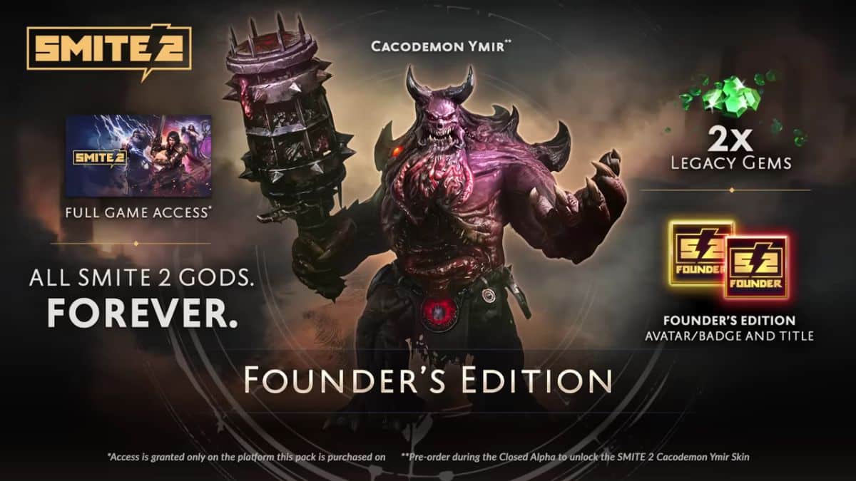 Smite 2 Standard Founder's Edition