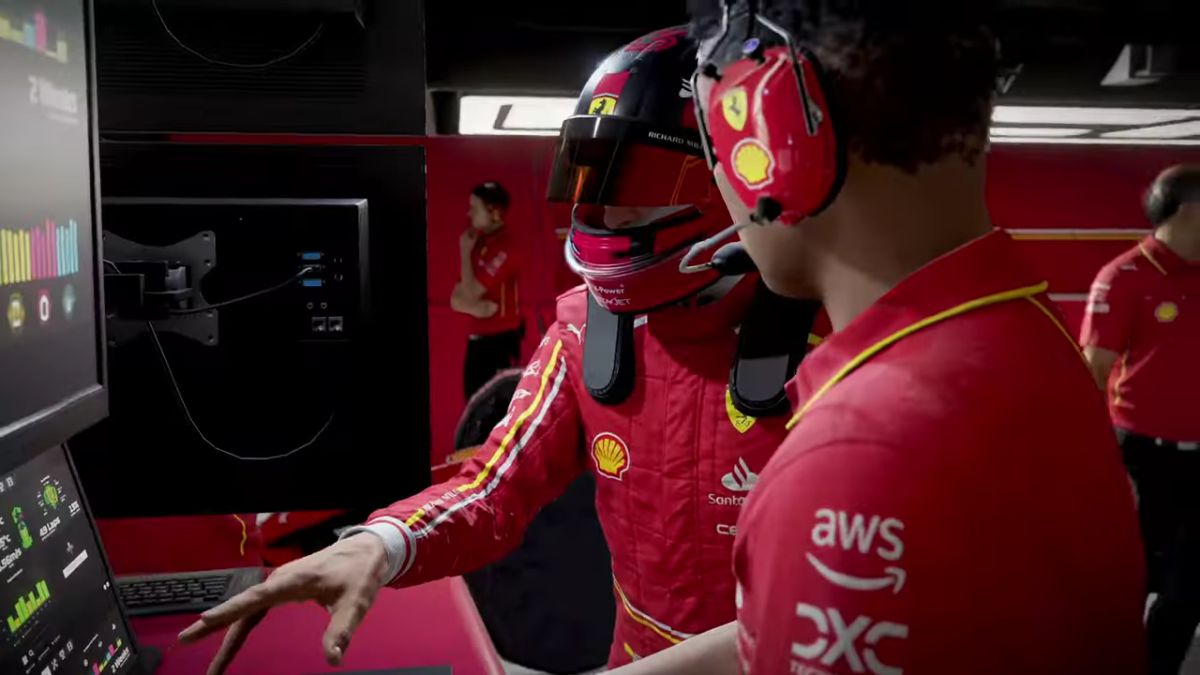 F1 24 - Ferrari team on comms