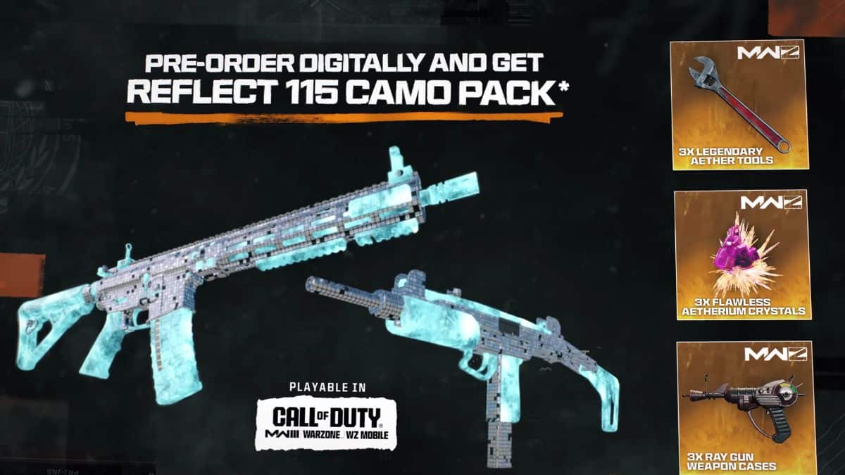 Call of Duty Black Ops 6 Pre-Order Bonus - Reflect 115 Camo Pack