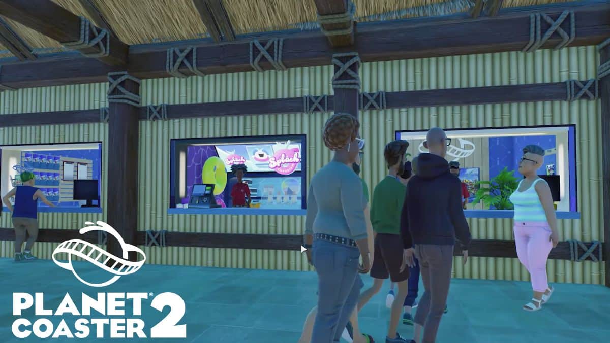 Planet Coaster 2 new shops gameplay