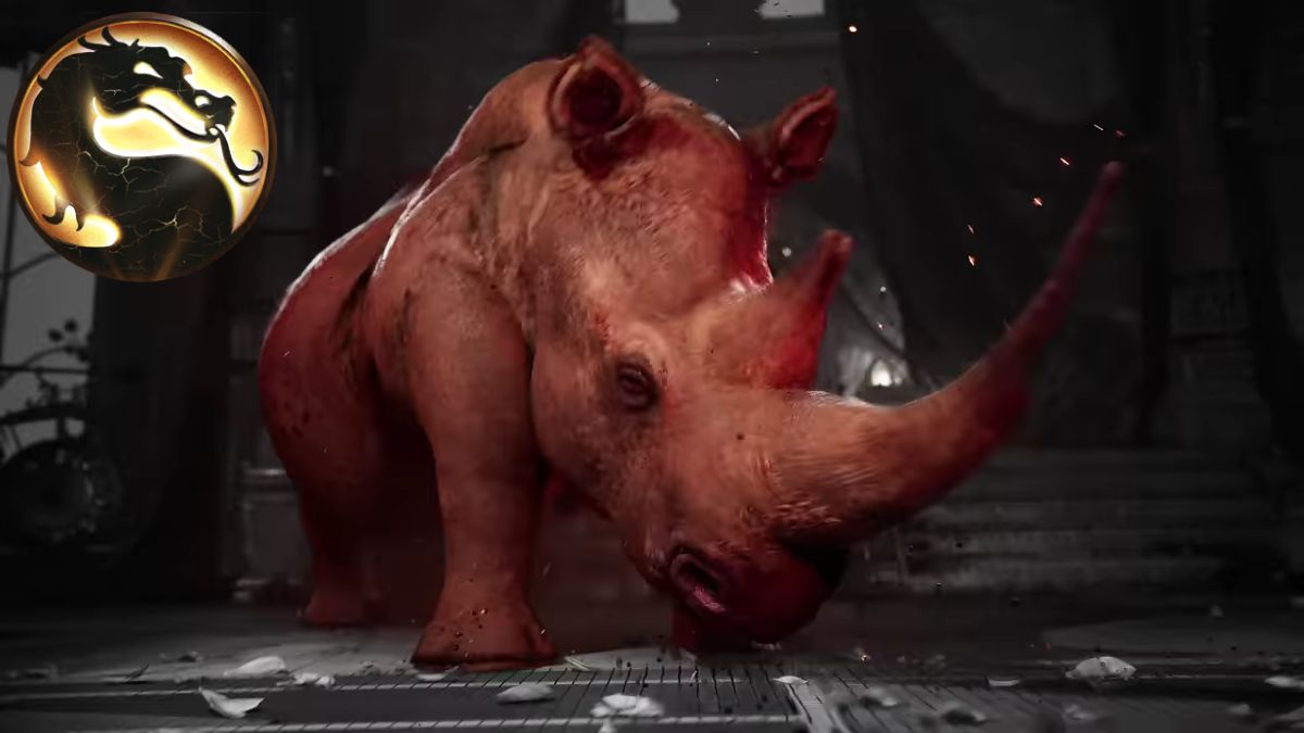 Mortal Kombat 1 Sektor Animality finishing move Rhino