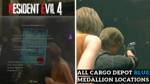 Resident Evil 4 Remake - How to Destroy the Blue Medallions in the Cargo Depot