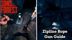 Sons of the Forest - How to Find and Get the Zipline Rope Gun