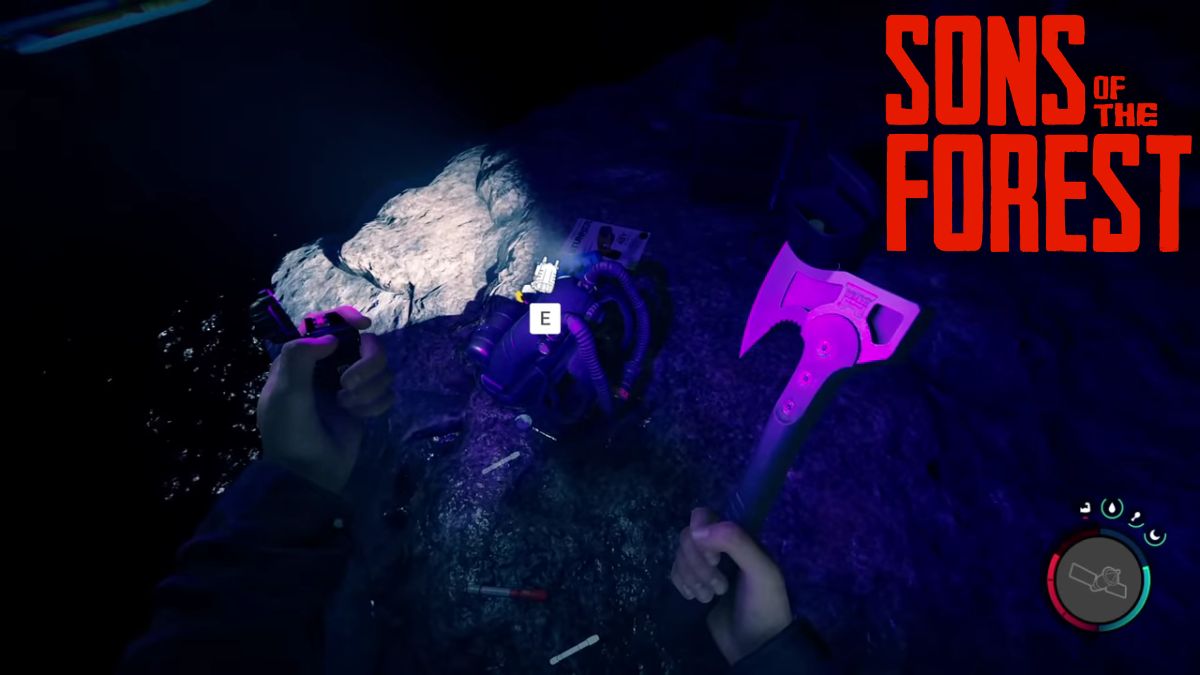 Sons of the Forest - the Rebreather inside a cave