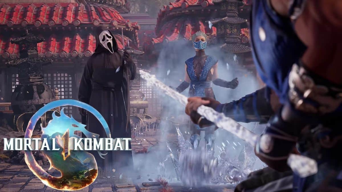 Mortal Kombat 1 Khaos Reigns Ghostface Cinematic with Frost alongside as a Kameo fighter